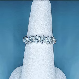 Diamond half eternity ring