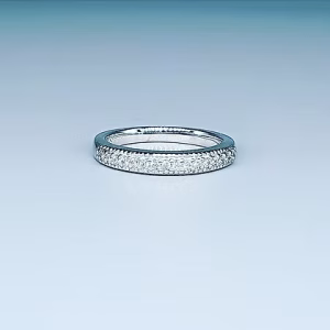 Diamond half eternity ring