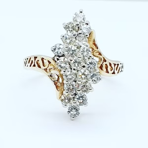 Diamond cluster ring
