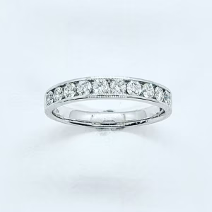 Diamond half eternity ring