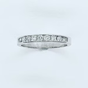Diamond half eternity ring