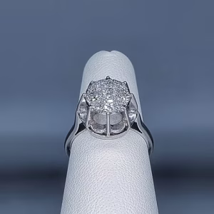 Diamond cluster ring