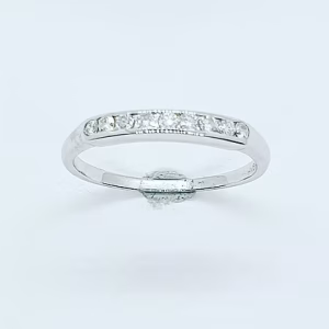 Diamond half eternity ring