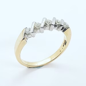 Diamond five stone ring